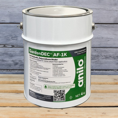 GardenDEC® AF-1K, аліфатичне поліуретанове зв`язуюче для кам`яного килима та декоративних водопроникних покриттів, 4 кг