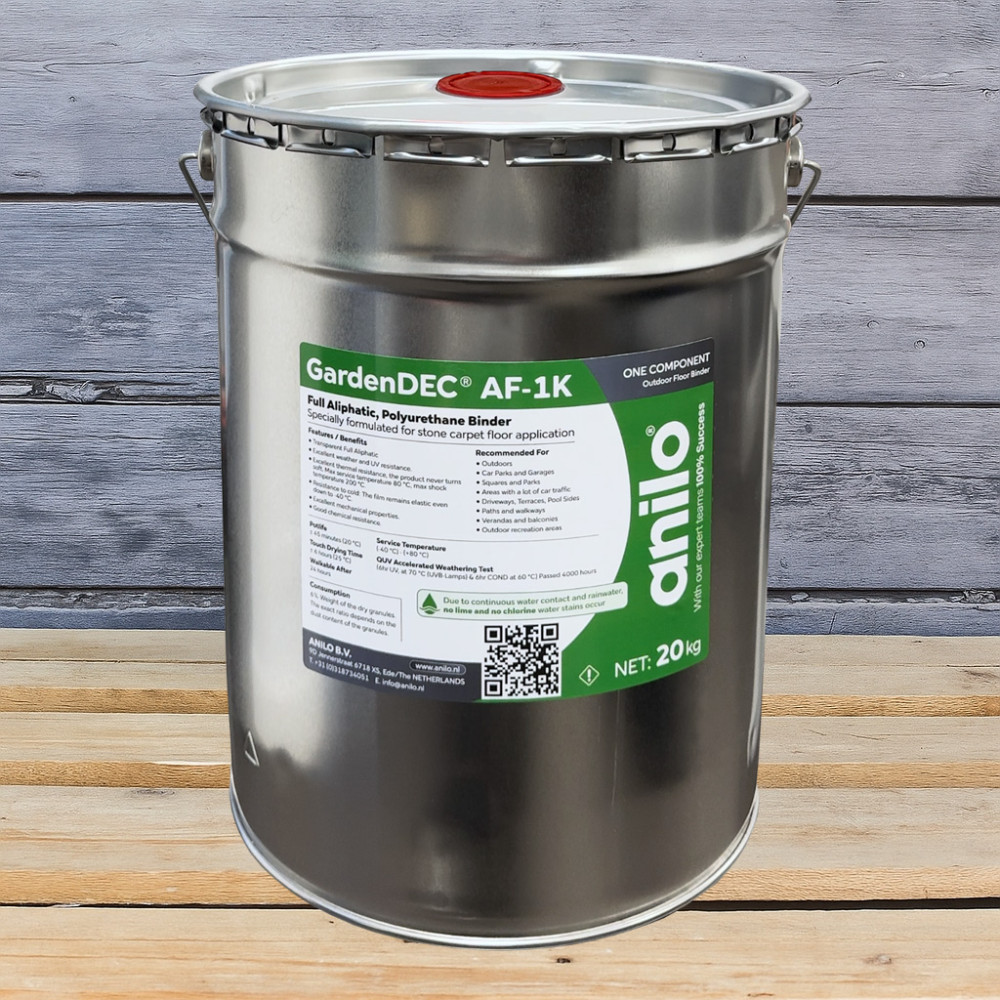GardenDEC® AF-1K, аліфатичне поліуретанове зв`язуюче для кам`яного килима та декоративних водопроникних покриттів, 20 кг