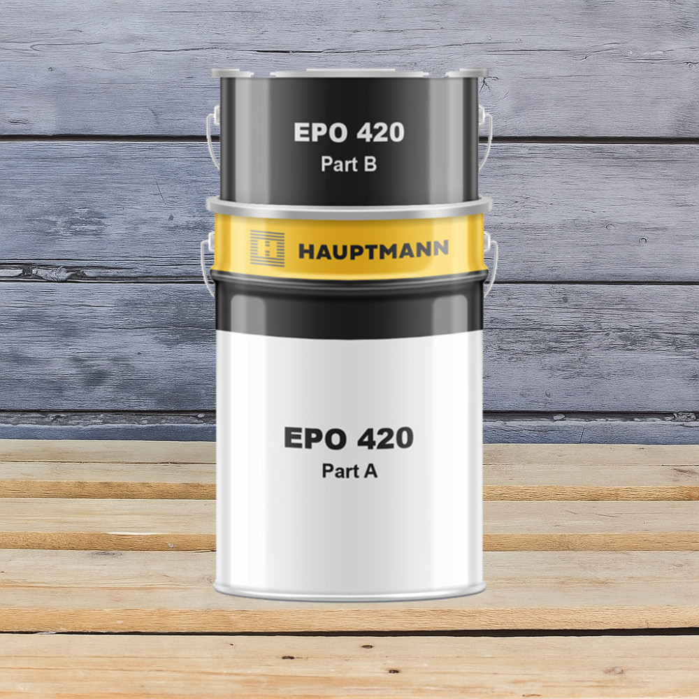 HAUPTMANN EPO 420, двухкомпонентная эпоксидная смола для декоративных и полимерных покрытий, 15 кг