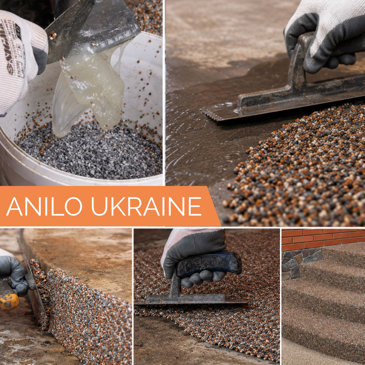 Видео процесса устройства Stone Carpet Anilo